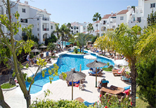 Výhled z přístavu Puerto Colón