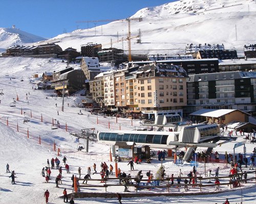 Zimní scenérie v El Pas de la Casa